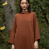 Ayse Organic Cotton Dress in Walnut