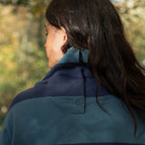 Ayse-Sue Organic Cotton Sweatshirt in Petrol and Navy Stripe