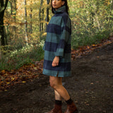 Ayse-Sue Organic Cotton Sweatshirt in Petrol and Navy Stripe
