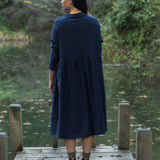Bramble Organic Cotton Dress in Night Sky