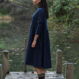 Bramble Organic Cotton Dress in Night Sky