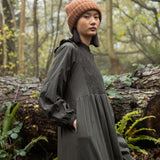 Cassia Organic Cotton Dress in Rosin Green