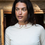 Cecile Organic Cotton Top in Ecru