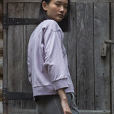 Ginny Organic Cotton Sweatshirt in Lavender