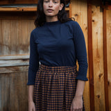 Pearl Organic Cotton Jersey Top in Night Sky