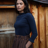 Pearl Organic Cotton Jersey Top in Night Sky
