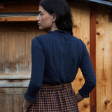 Pearl Organic Cotton Jersey Top in Night Sky
