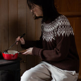 Jillian Organic Cotton Jumper in Walnut