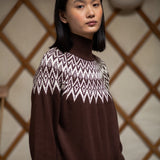 Jillian Organic Cotton Jumper in Walnut
