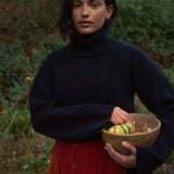 Kelda Merino Extrafine Virgin Wool Jumper in Classic Navy