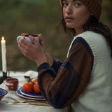 Niamh Lambswool Vest in Ecru