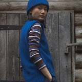 Niamh Lambswool Vest in Cobalt