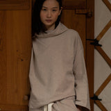 Nadine Organic Cotton Sweatshirt in Beige Marl