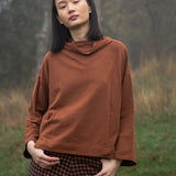 Nadine Organic Cotton Sweatshirt in Walnut