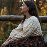 Martha Organic Cotton Top in Ecru