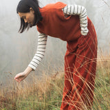 Caitlin Organic Cotton Cord Trouser in Burnt Orange