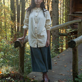 Caitlin Organic Cotton Cord Trouser in Petrol