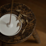 Ceramic Incense Plate in White
