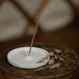 Ceramic Incense Plate in White