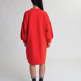 Abigail Organic Cotton Dress In Berry