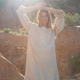 Claudia-May Linen Dress In Latte