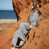 Desmeana-May Linen Jumpsuit In Soft Sage