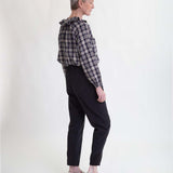 Erica Organic Cotton Cord Trousers In Charcoal