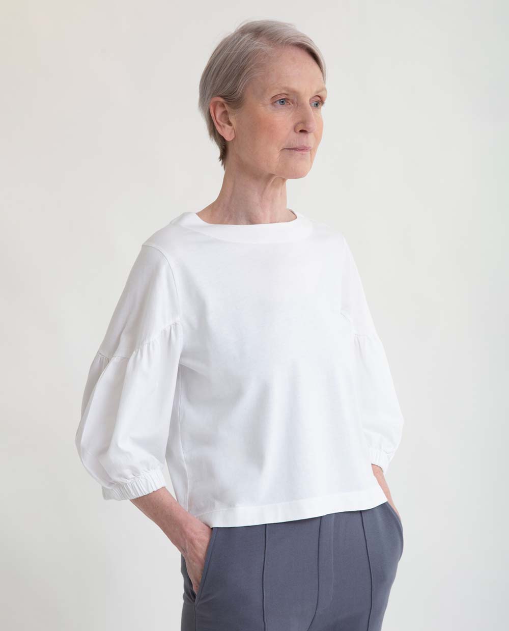 Jana Organic Cotton Top In White