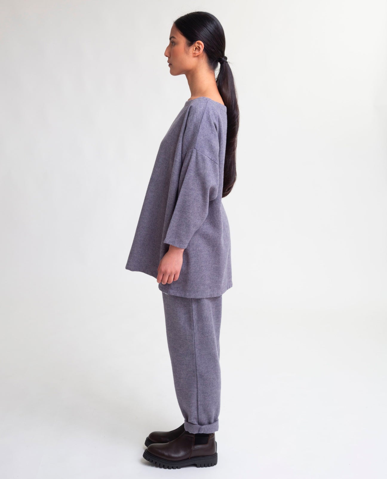 Mafalda-Jane Organic Cotton Top In Blue