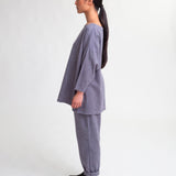 Mafalda-Jane Organic Cotton Top In Blue