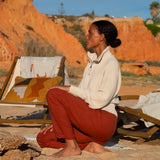 Kayley-May Linen Trouser In Paprika