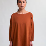 Mafalda Organic Cotton Top In Caramel