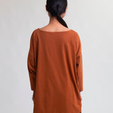 Mafalda Organic Cotton Top In Caramel