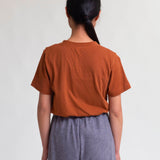 Maliah Organic Cotton T-Shirt In Caramel