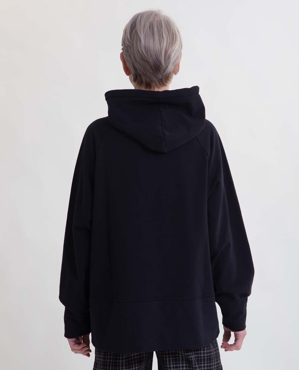 Marcella Organic Cotton Hoodie In Black