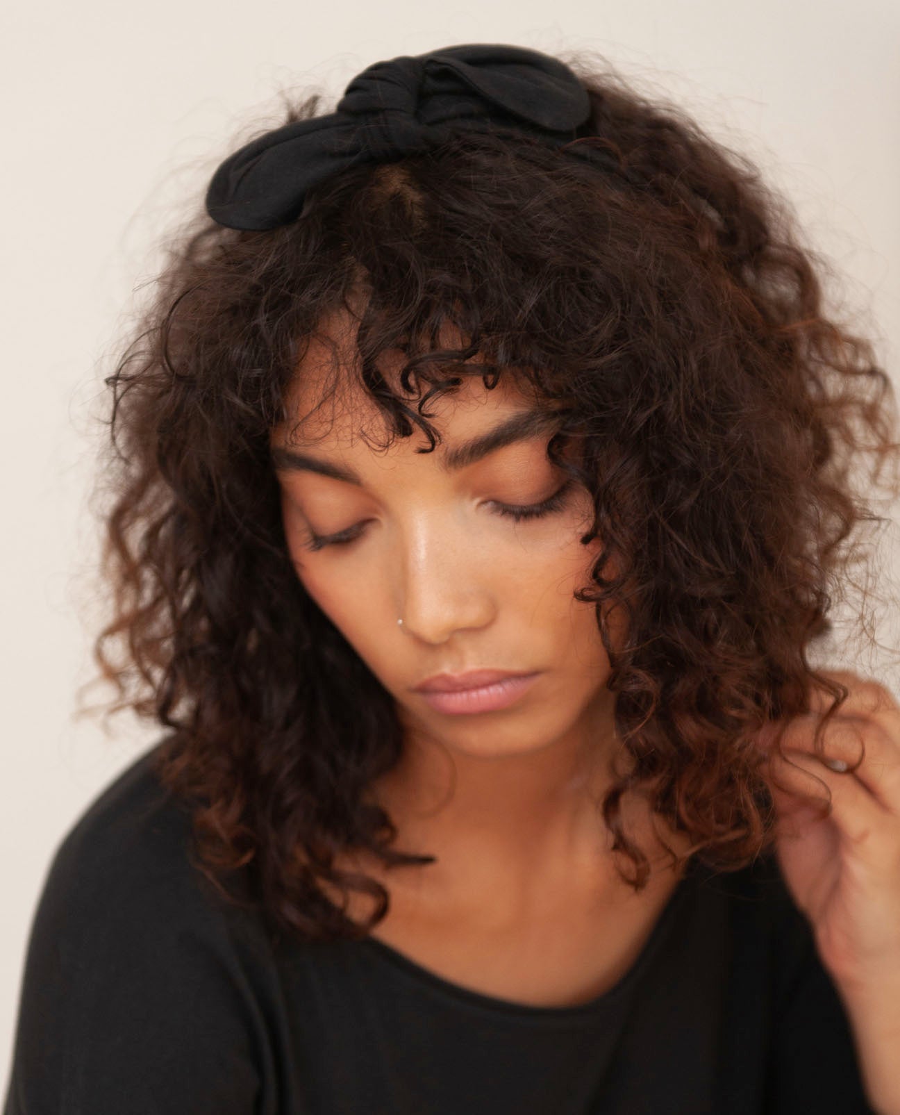 Nadie Open Ended Headband Black