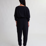 Nina Organic Cotton Jumpsuit In Black