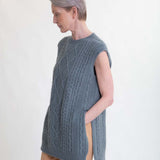 Pippa Lambs Wool Vest In Sage