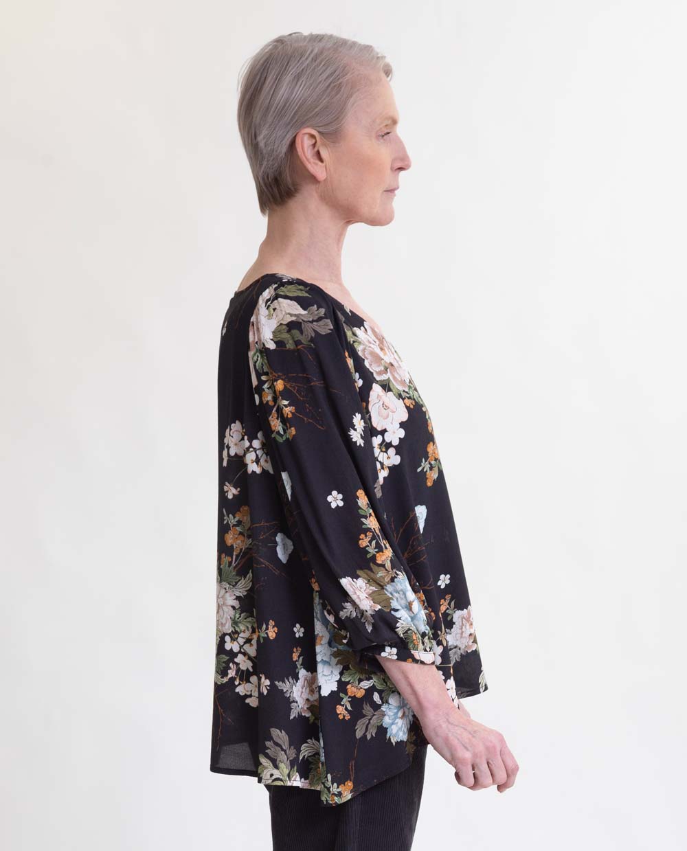 Roberta Ecovero Top In Floral Print