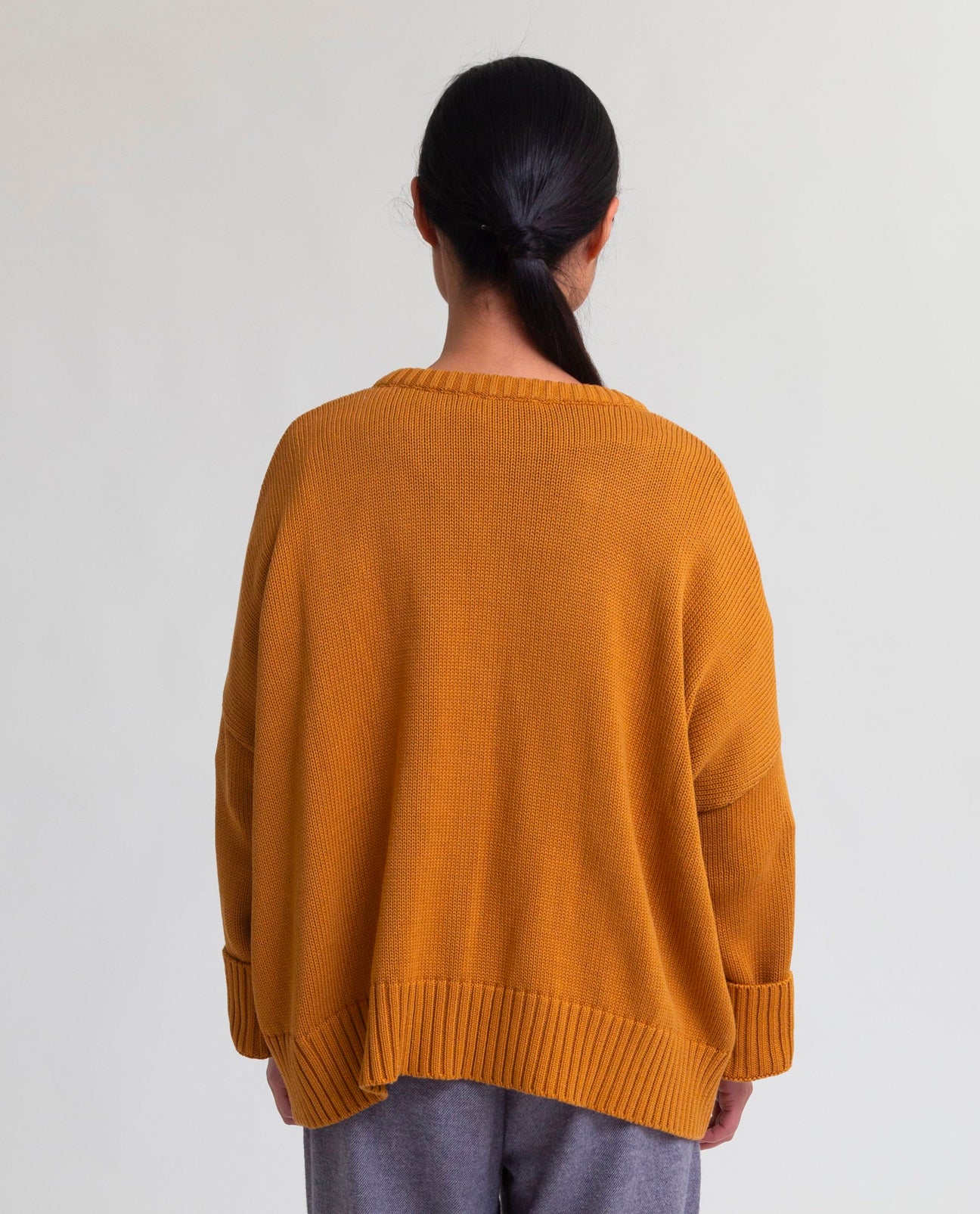 Roxie Organic Cotton Cardigan In Golden Tan