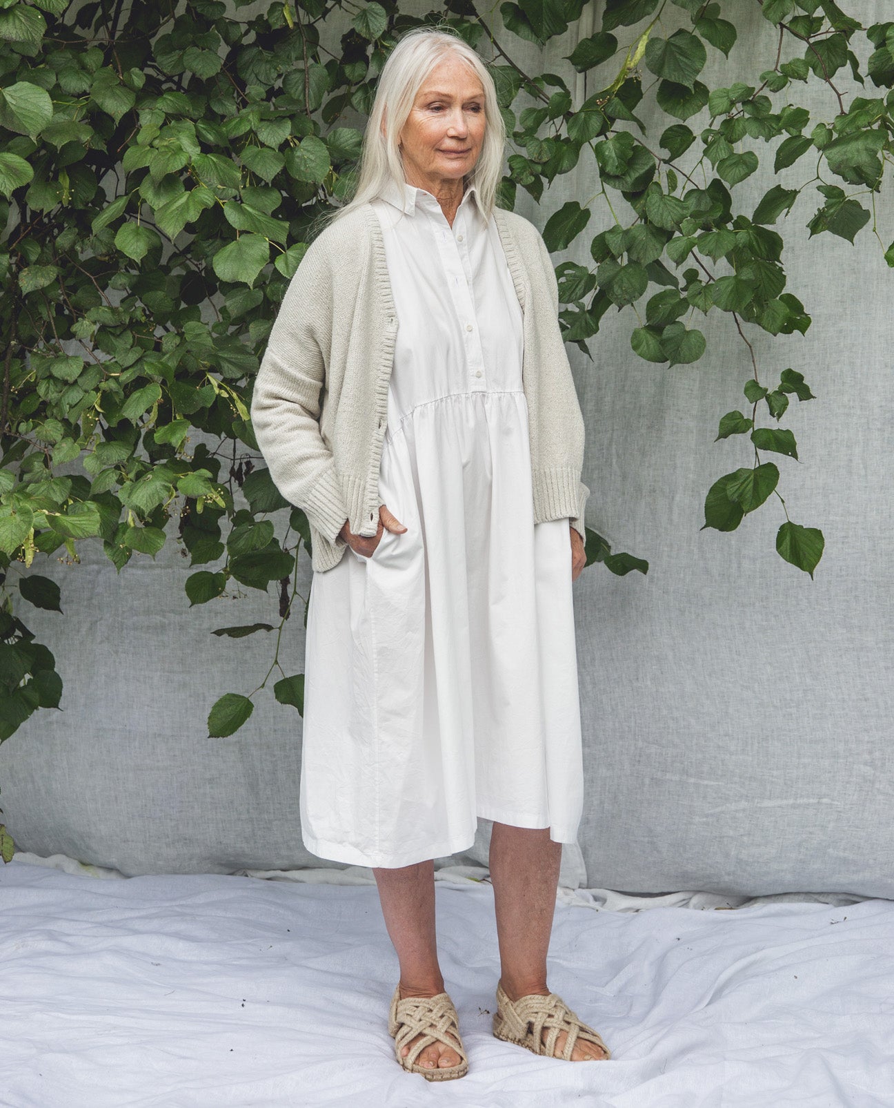 Patsy Organic Cotton Dress In White