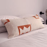 Alijo-Amist Printed Lumbar Pillow in Natural