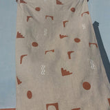 Arco-Amist Printed Linen Towel in Natural