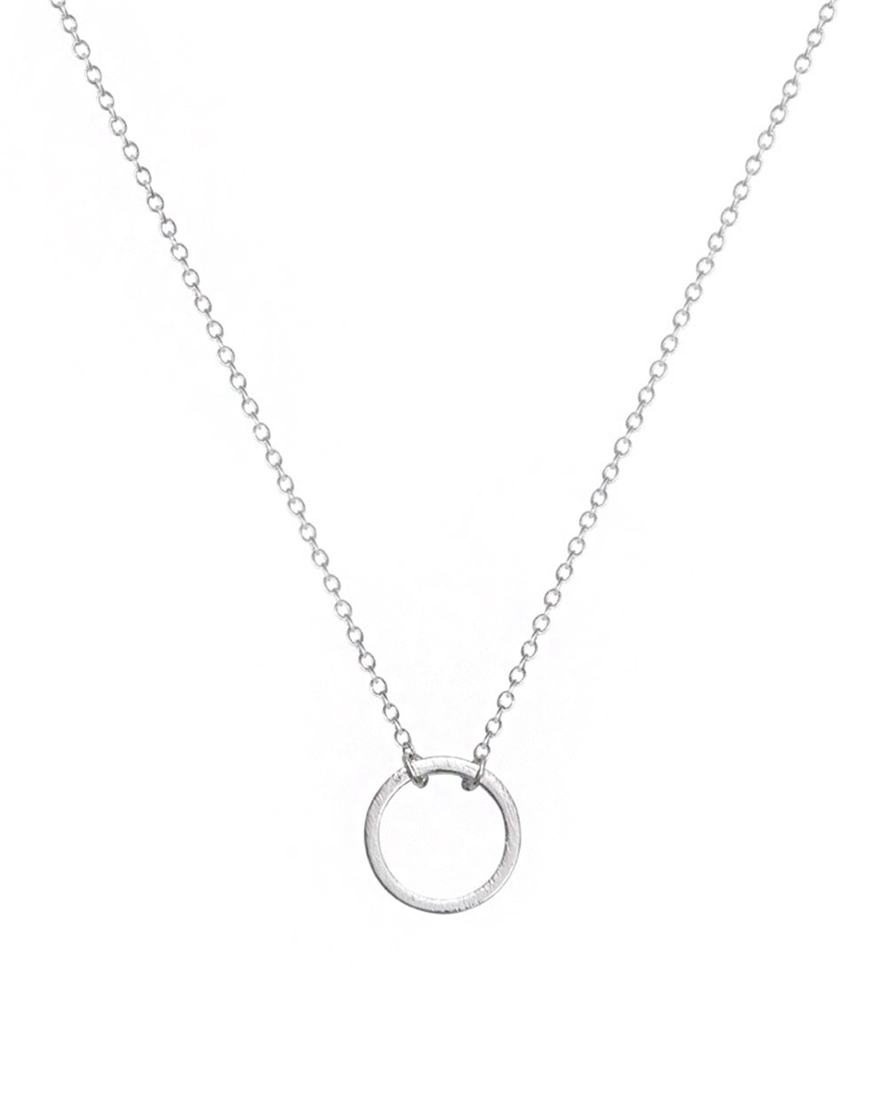 Circle Necklace in Silver