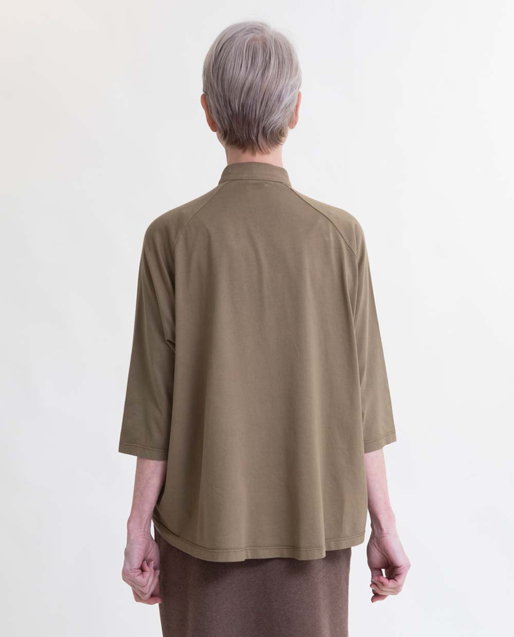 Terry Organic Cotton Shirt In Lichen