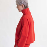 Ula Organic Cotton Sweatshirt In Berry