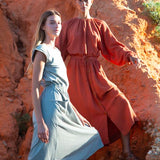 Ursa Organic Cotton Skirt In Paprika