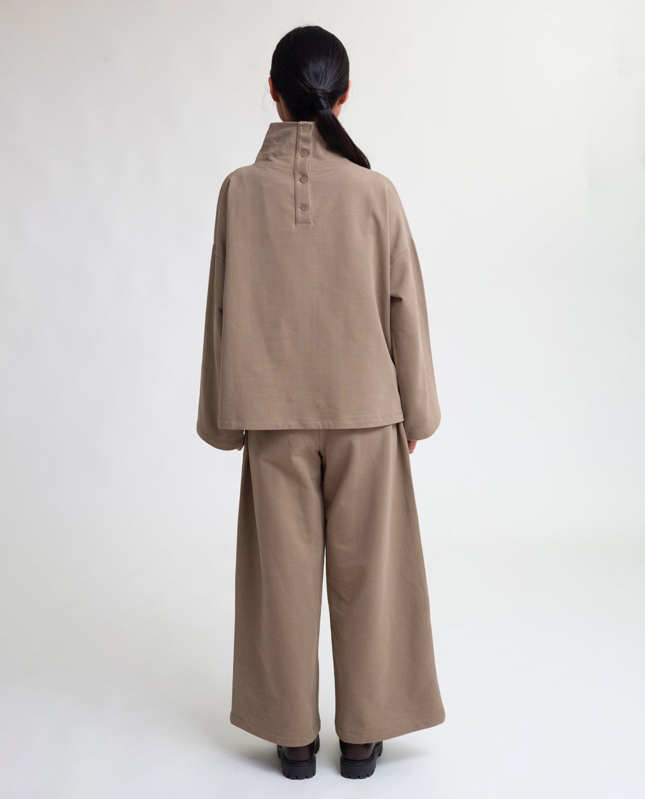 Ula Organic Cotton Sweatshirt In Lichen