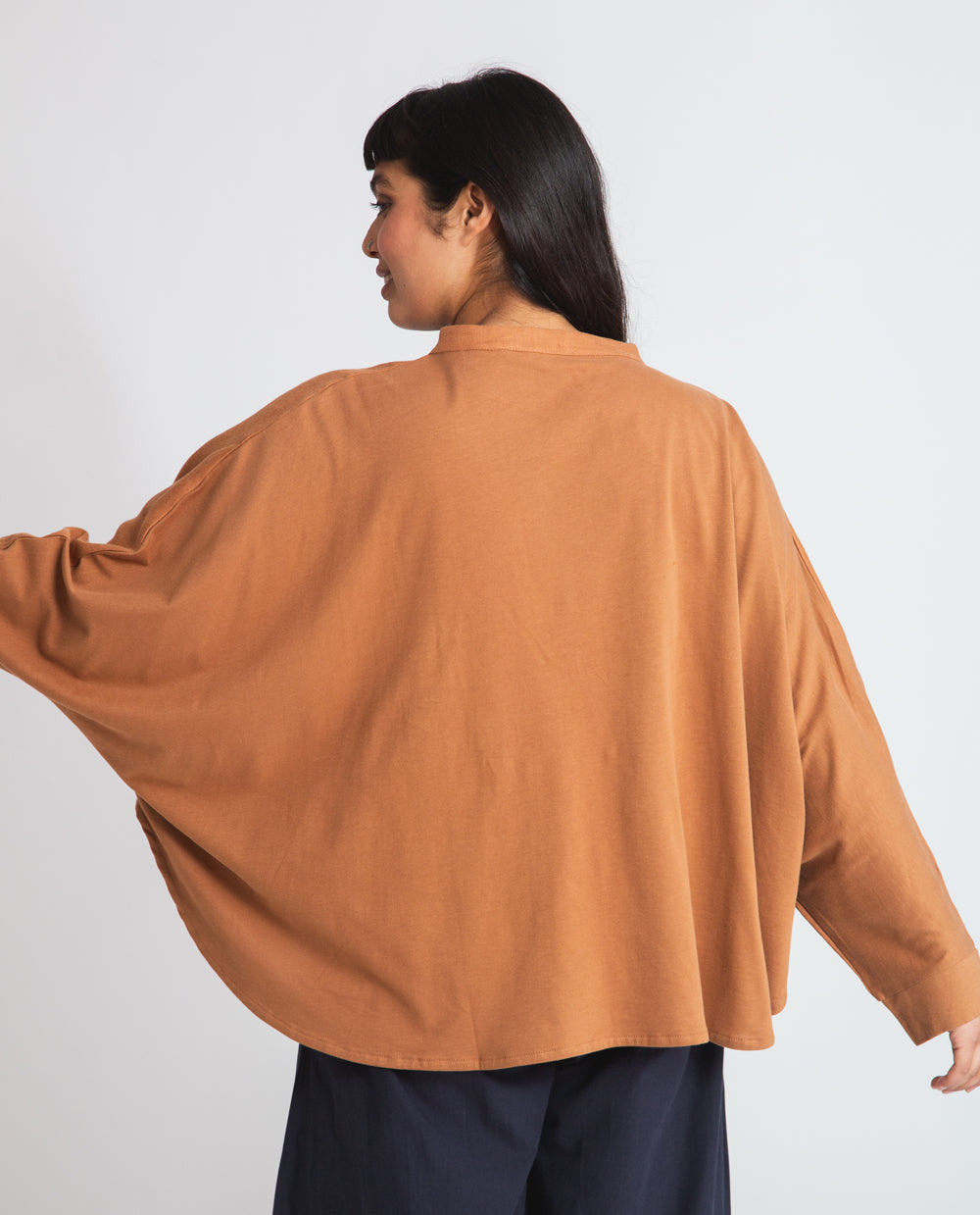 Ximena-May Organic Cotton & Linen Blouse In Tan