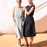 Zerlina Organic Cotton Dress In Soft Sage